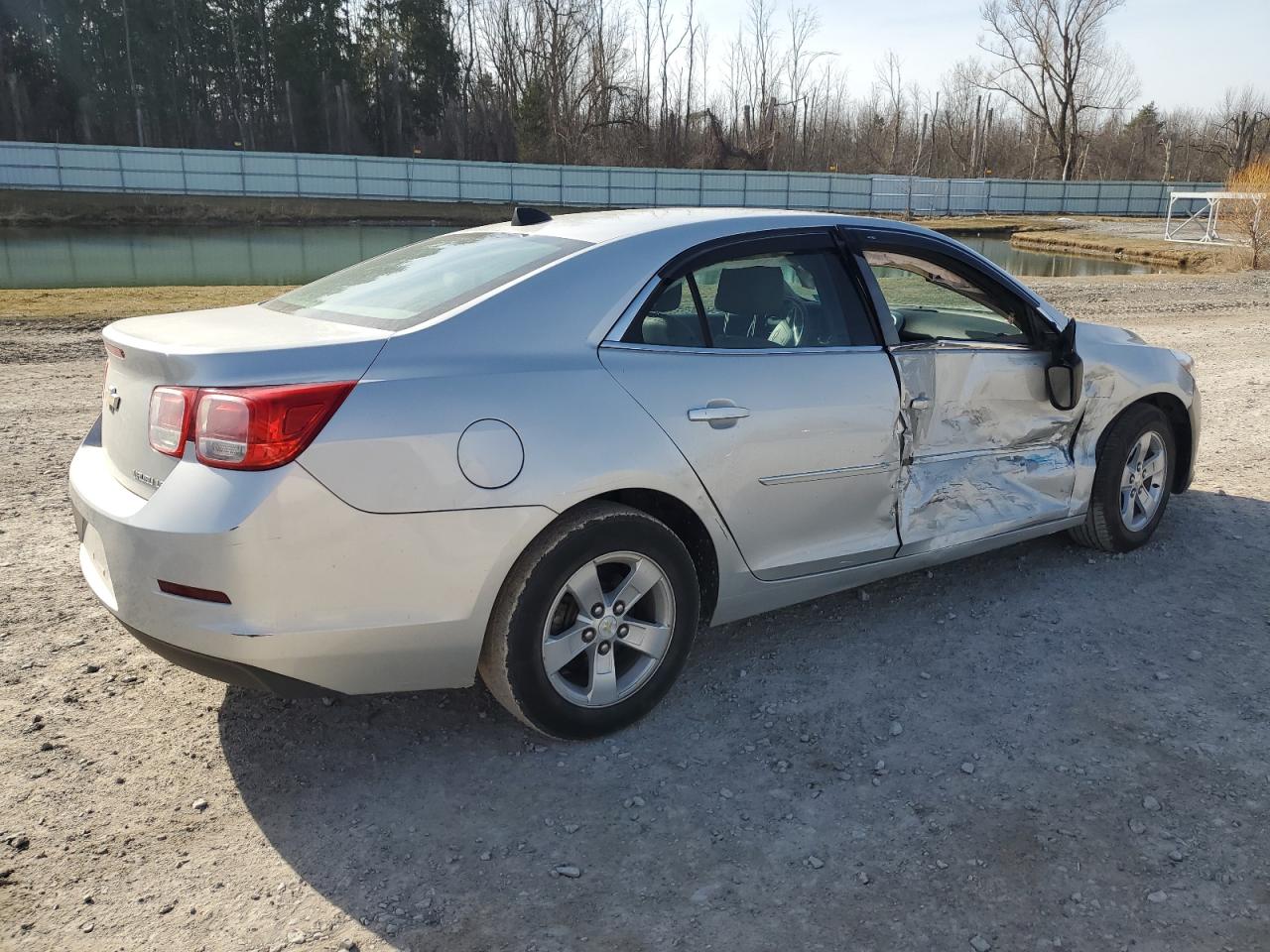 2014 Chevrolet Malibu VIN 1G11A5SL5EF297785 Copart auction photo, side / front end damage thumbnail 3