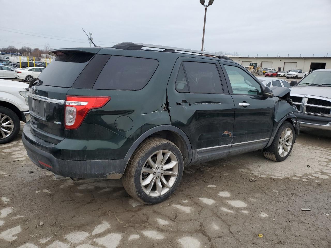2013 Ford Explorer VIN 1FM5K8D80DGA44796 Copart auction photo, front end / side damage thumbnail 3