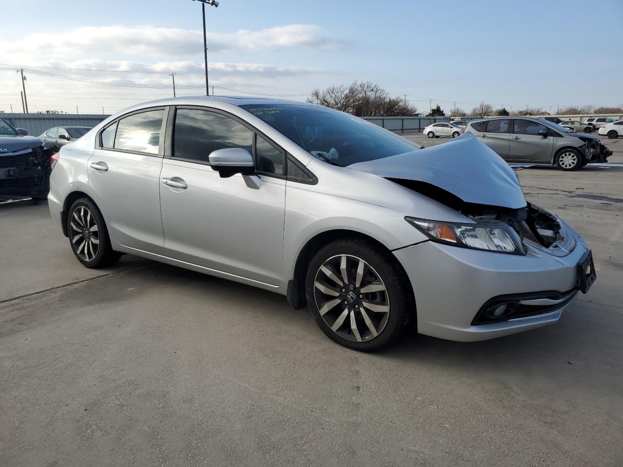 2015 Honda Civic VIN 19XFB2F90FE058325 Copart auction photo, front end damage thumbnail 4