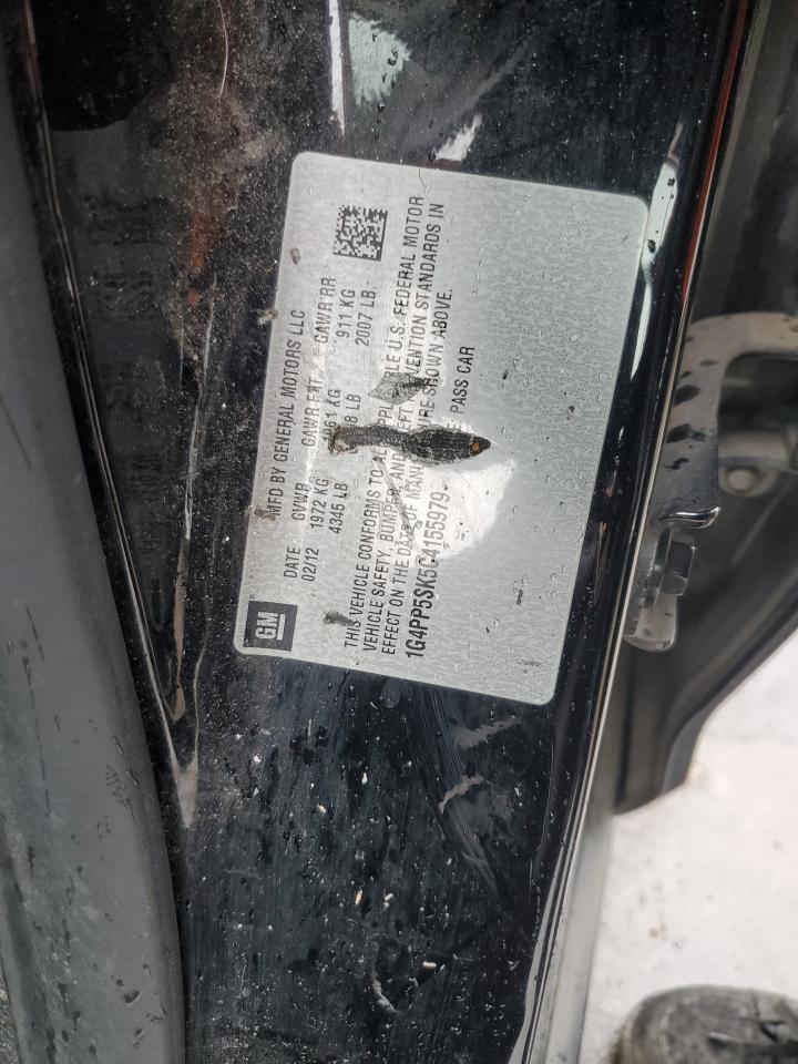 2012 Buick Verano VIN 1G4PP5SK5C4155979 Copart auction photo, mechanical damage thumbnail 12