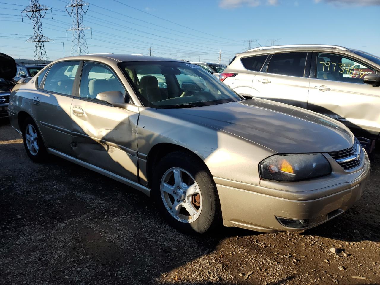 2005 Chevrolet Impala VIN 2G1WH52K759269682 Copart auction photo, side / front end damage thumbnail 4