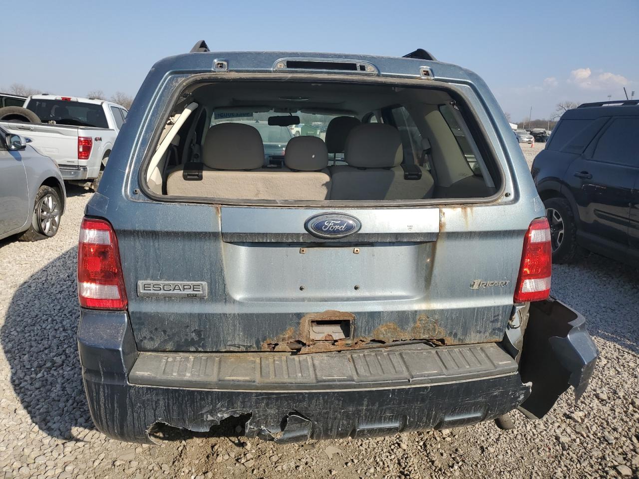2010 Ford Escape VIN 1FMCU0DGXAKB80968 Copart auction photo, rear end damage thumbnail 6
