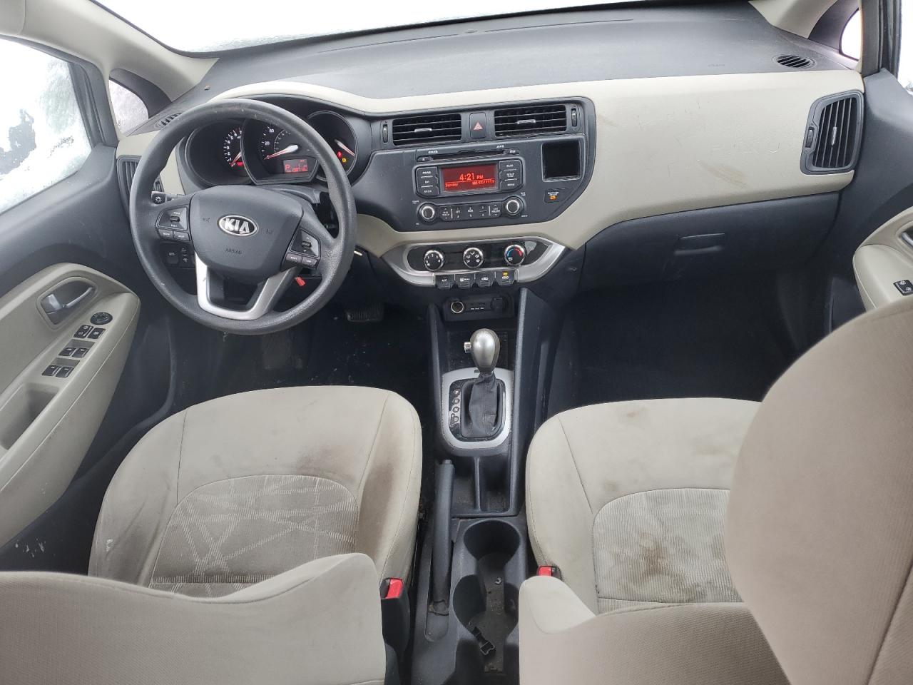 2013 KIA Rio VIN KNADM4A38D6292258 Copart auction photo, vandalism / front end damage thumbnail 8