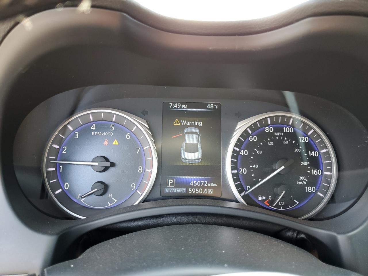 2017 Infiniti Q60 VIN JN1EV7EL6HM551267 Copart auction photo, front end / side damage thumbnail 9