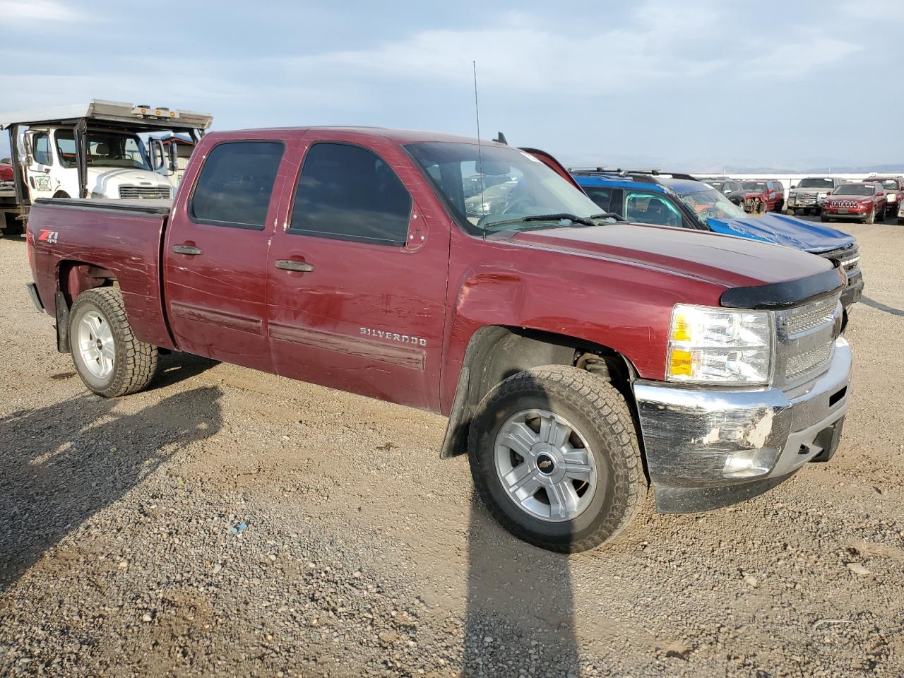 2013 Chevrolet Silverado VIN 3GCPKSE76DG113270 Copart auction photo, side damage thumbnail 4