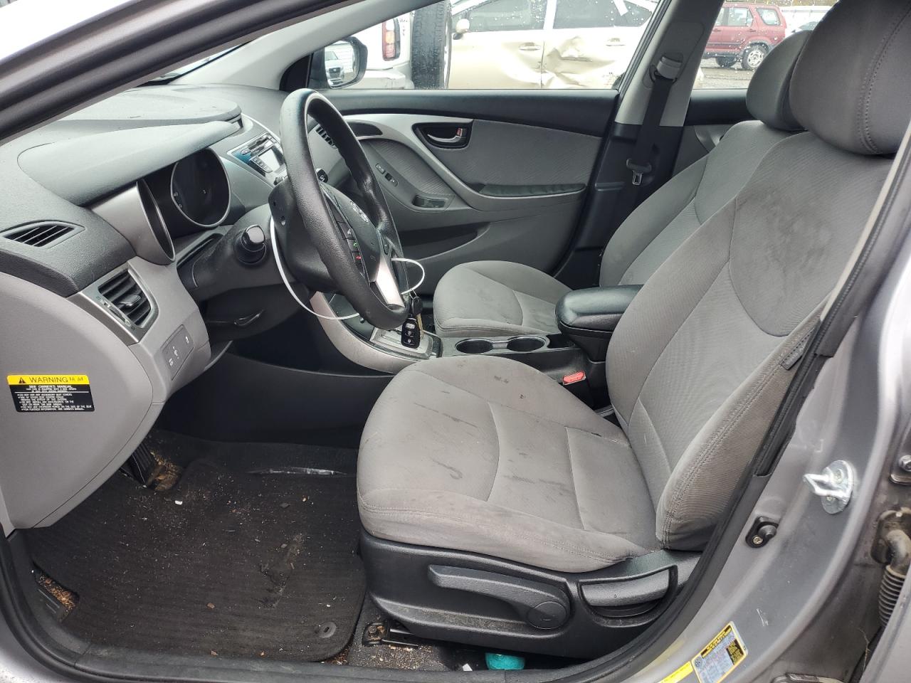 2013 Hyundai Elantra VIN KMHDH4AE8DU912963 Copart auction photo, side damage thumbnail 7