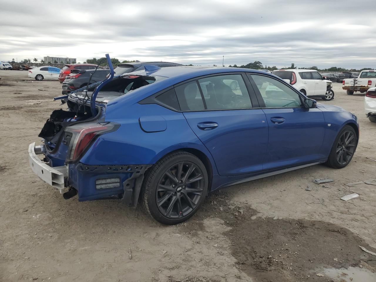 2021 Cadillac CT5 VIN 1G6DP5RK7M0107893 Copart auction photo, rear end damage thumbnail 3