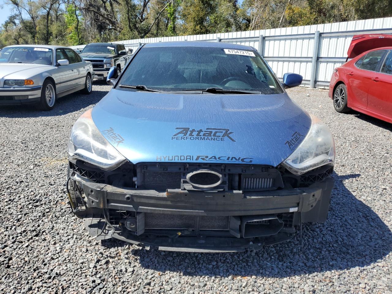 2016 Hyundai Veloster VIN KMHTC6AE1GU263047 Copart auction photo, all over damage thumbnail 5