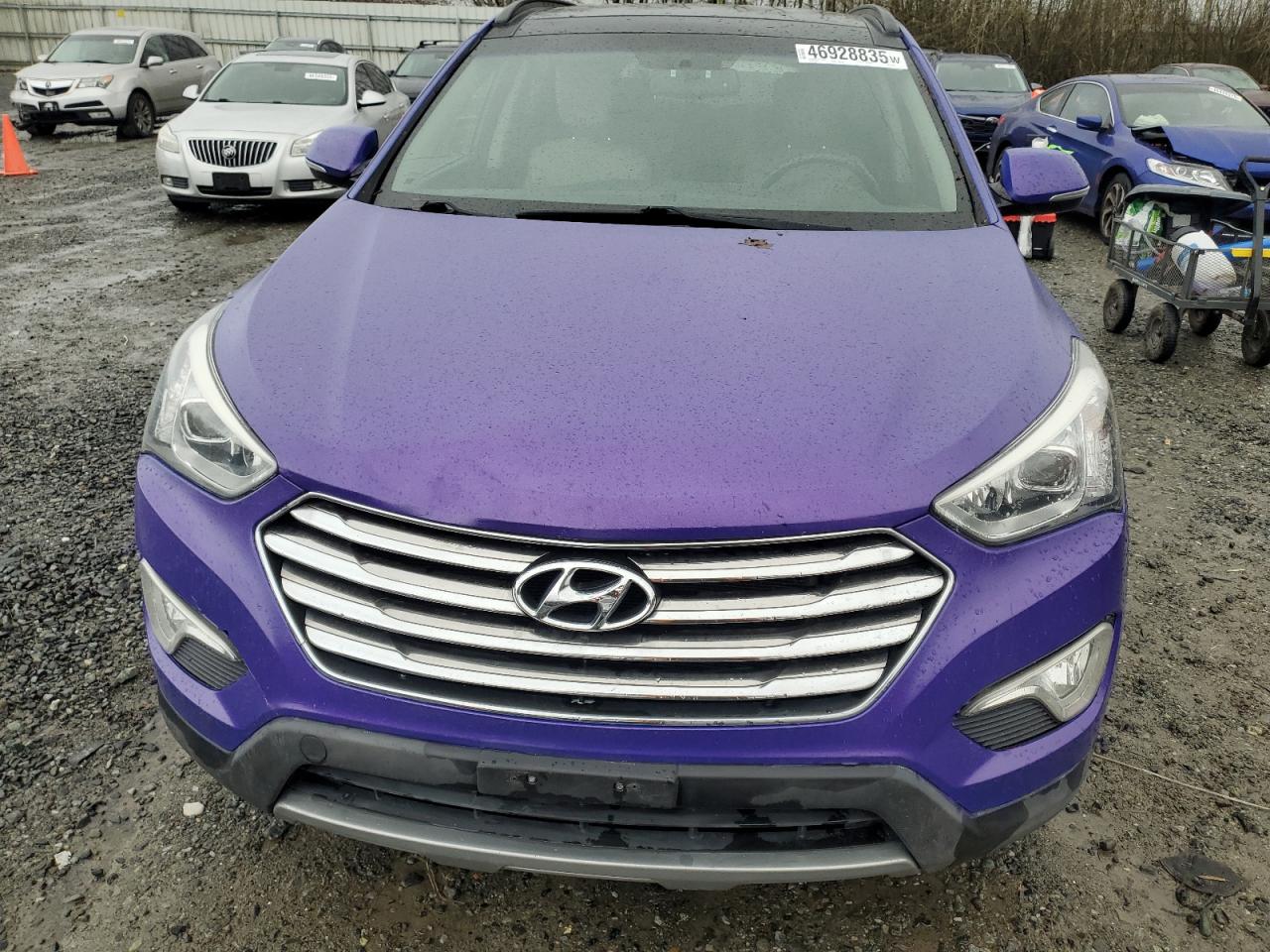 2014 Hyundai Santa Fe VIN KM8SR4HF6EU067101 Copart auction photo, mechanical / damage history damage thumbnail 5
