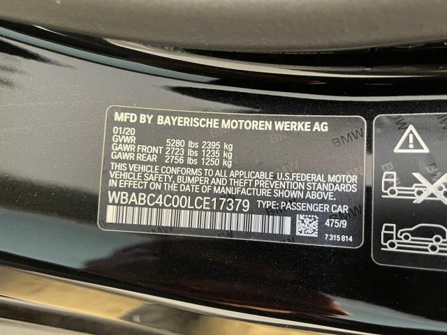 2020 BMW M8 VIN WBABC4C00LCE17379 Copart auction photo, water/flood / minor dent/scratches damage thumbnail 10