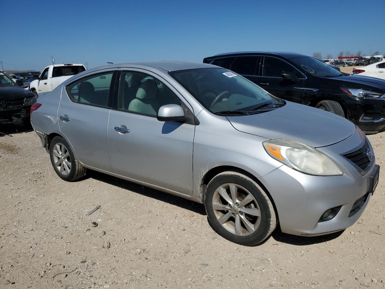2014 Nissan Versa VIN 3N1CN7APXEL858897 Copart auction photo, rear end damage thumbnail 4