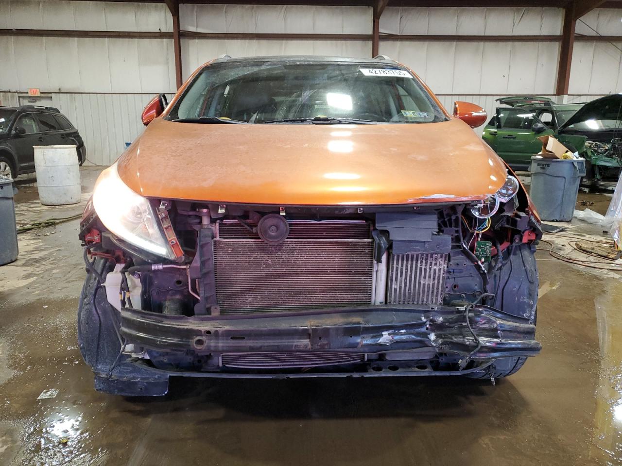 2011 KIA Sportage VIN KNDPCCA63B7168381 Copart auction photo, front end damage thumbnail 5