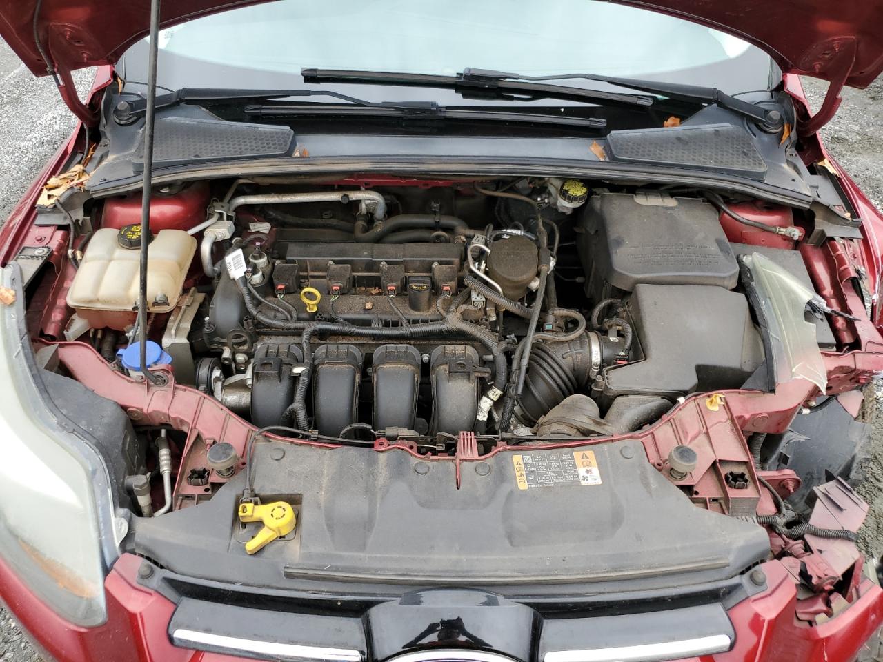 2014 Ford Focus VIN 1FADP3N29EL416424 Copart auction photo, front end damage thumbnail 13