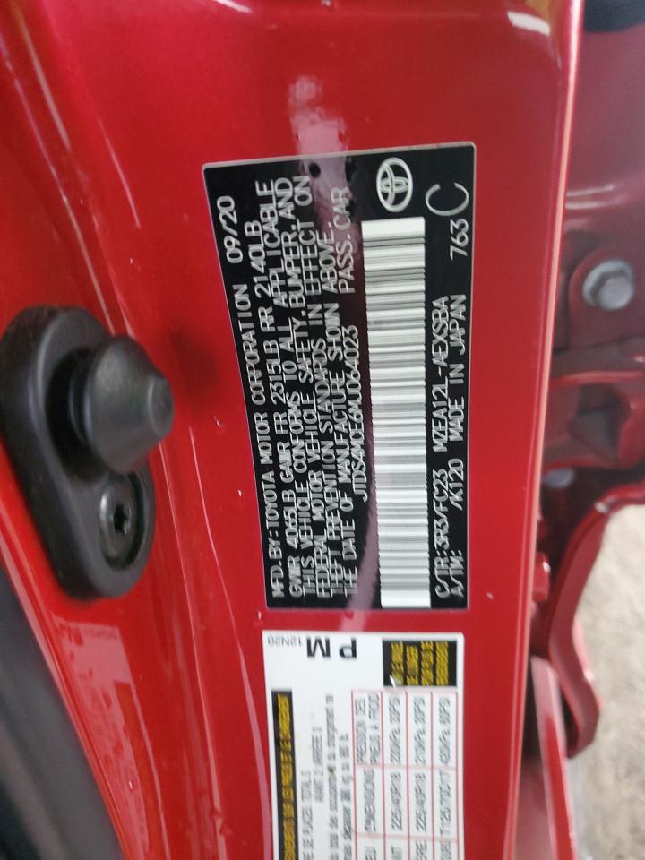 2021 Toyota Corolla VIN JTDS4MCE6MJ064023 Copart auction photo, all over / undercarriage damage thumbnail 12