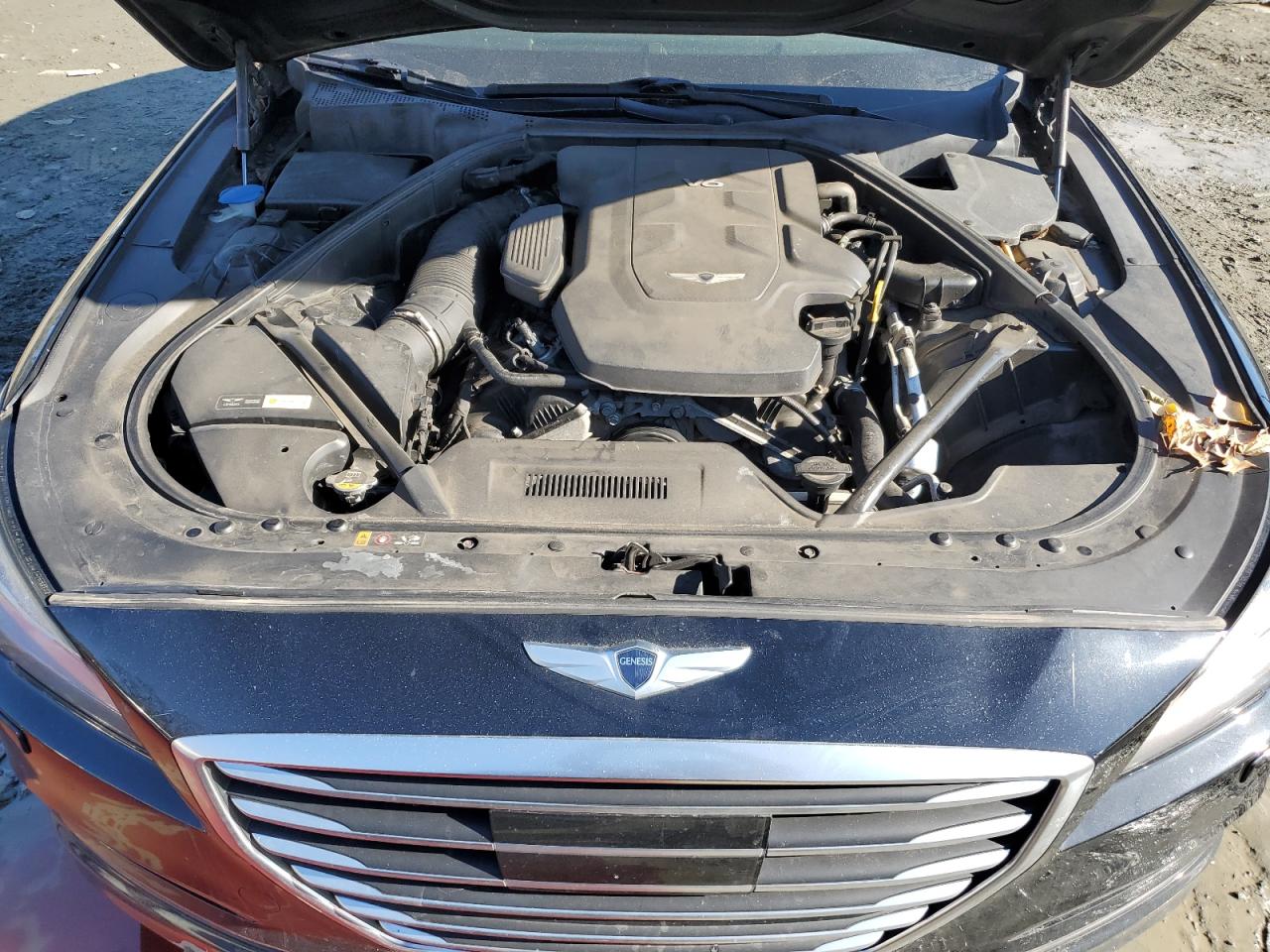 2017 Genesis G80 VIN KMHGN4JE4HU200526 Copart auction photo, rear end / undercarriage damage thumbnail 11