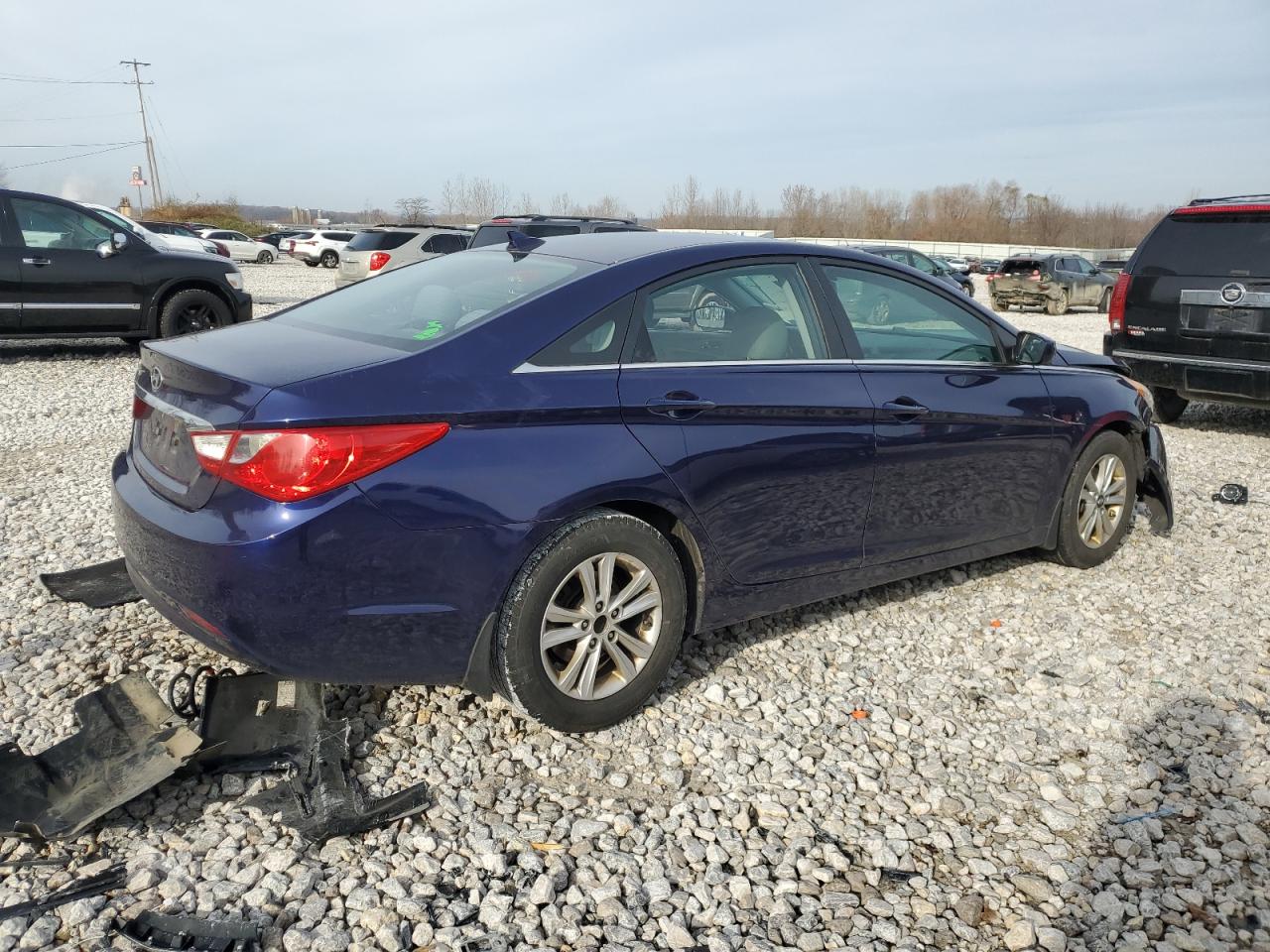 2013 Hyundai Sonata VIN 5NPEB4AC9DH587081 Copart auction photo, front end damage thumbnail 3
