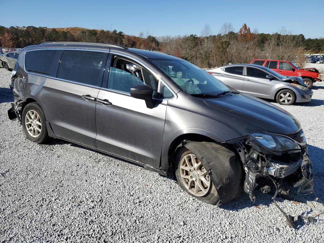 2021 Chrysler Voyager VIN 2C4RC1DG4MR524338 Copart auction photo, all over damage thumbnail 4