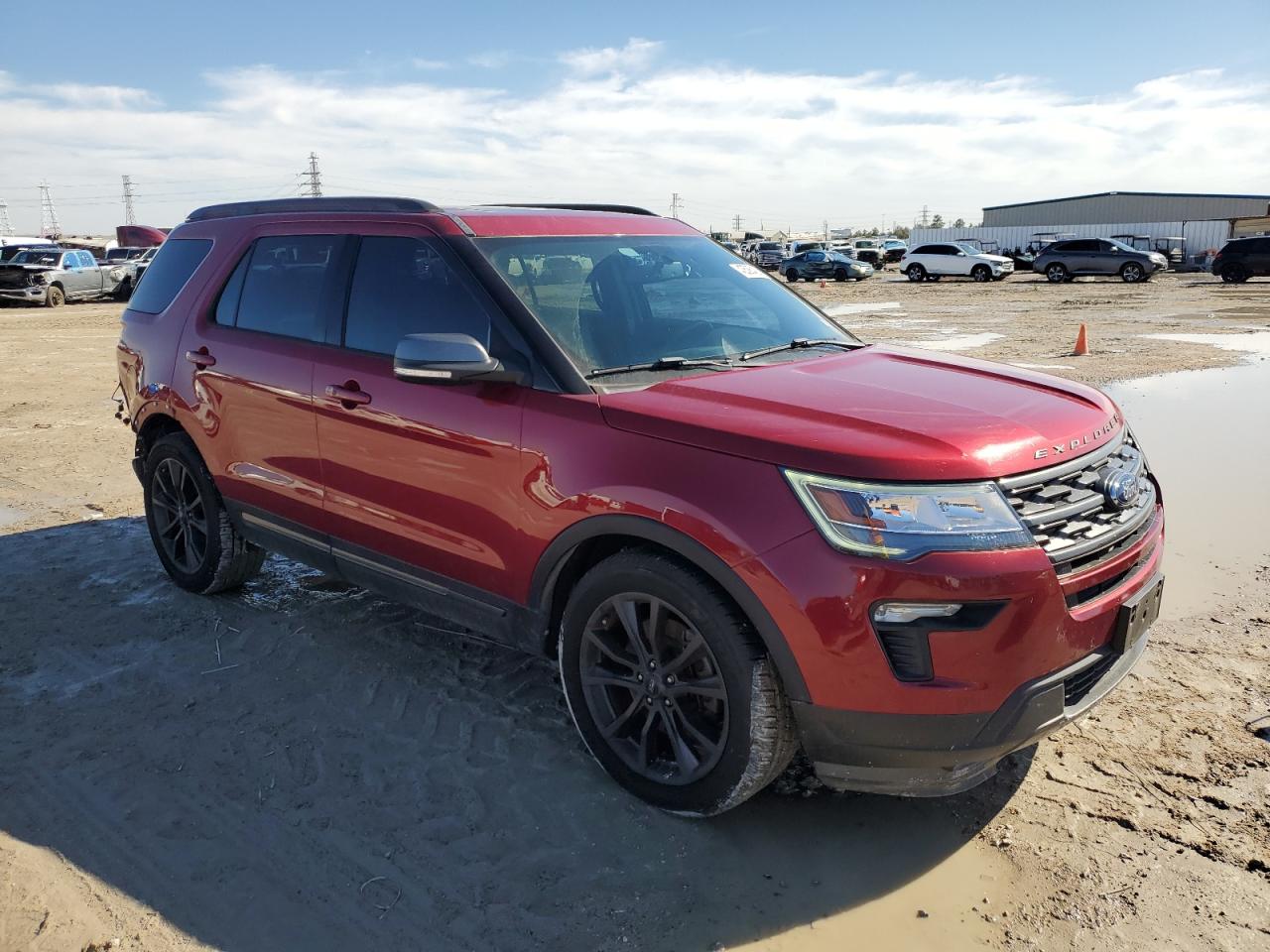 2018 Ford Explorer VIN 1FM5K7D82JGB07452 Copart auction photo, rear end / side damage thumbnail 4