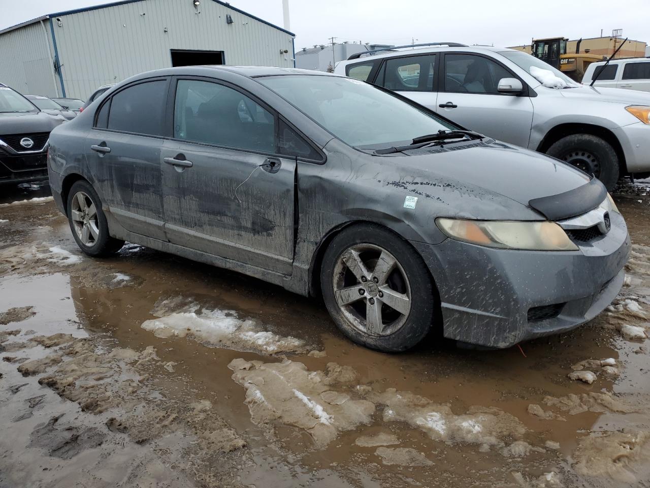 2010 Honda Civic VIN 2HGFA1F66AH011768 Copart auction photo, side / rear end damage thumbnail 4