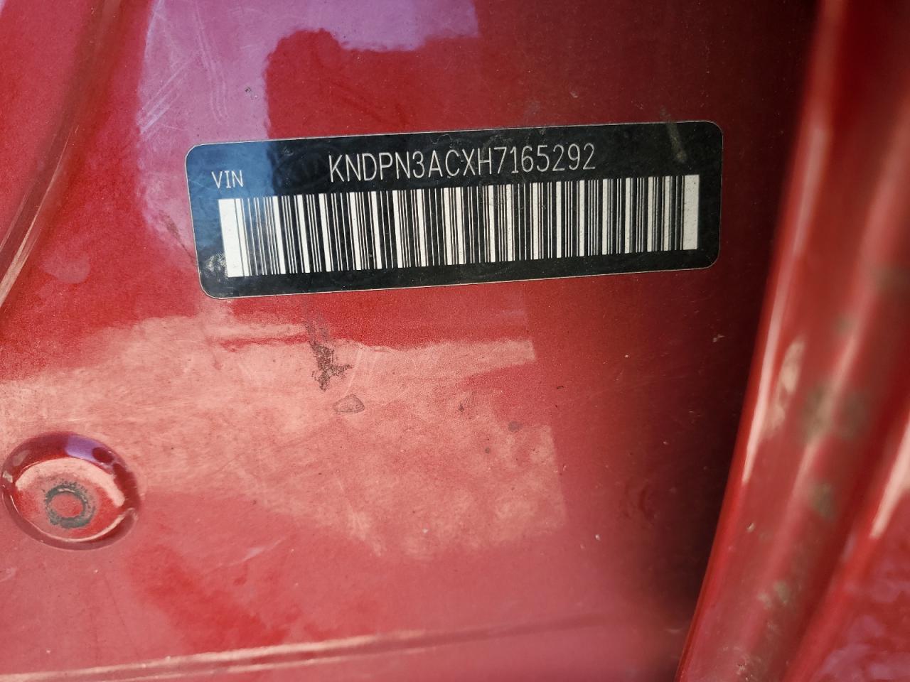 2017 KIA Sportage VIN KNDPN3ACXH7165292 Copart auction photo, burn damage thumbnail 13