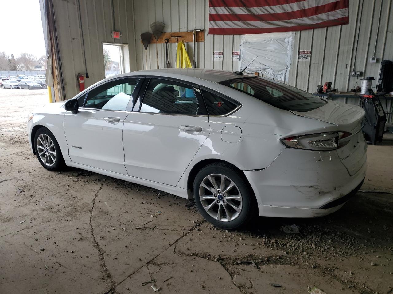 2017 Ford Fusion VIN 3FA6P0LU1HR344667 Copart auction photo, rear end damage thumbnail 2