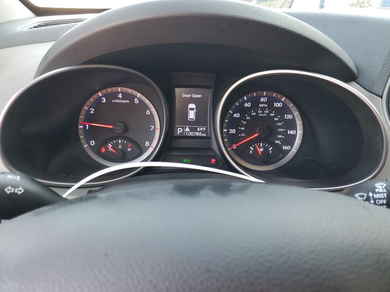 2014 Hyundai Santa Fe VIN KM8SM4HF3EU056362 Copart auction photo, front end / side damage thumbnail 9