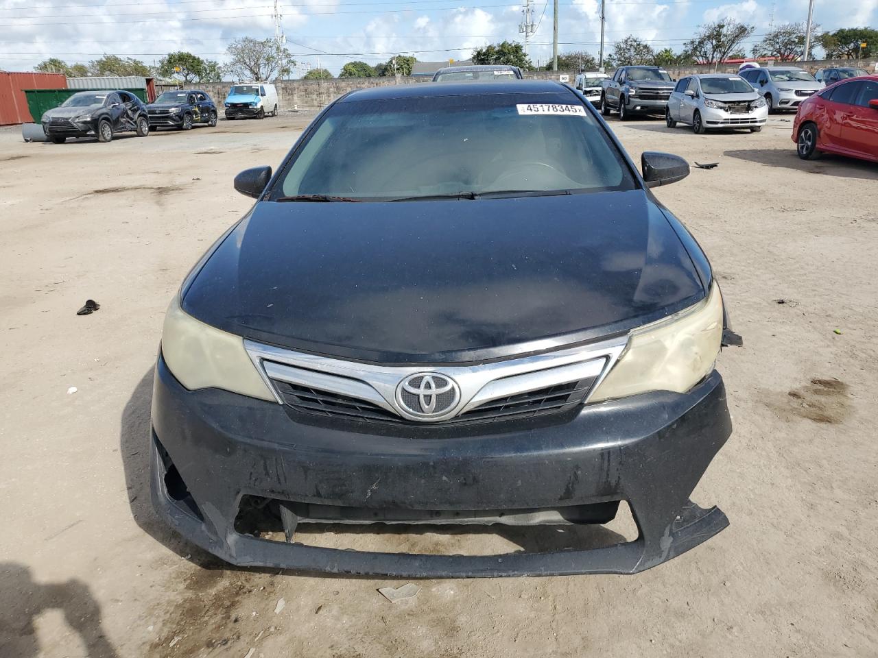 2012 Toyota Camry VIN 4T1BF1FK9CU011609 Copart auction photo, front end / mechanical damage thumbnail 5