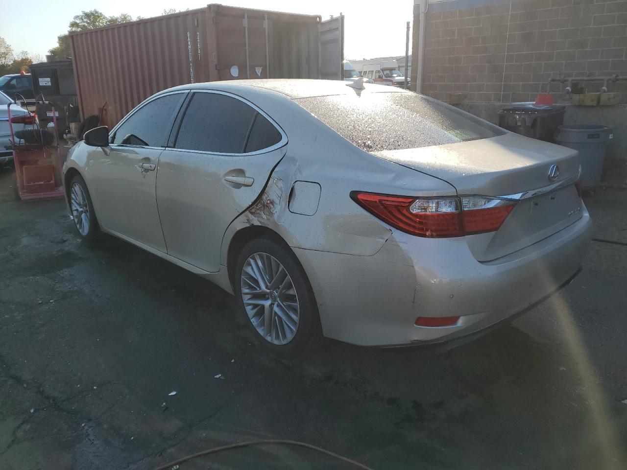 2013 Lexus ES VIN JTHBK1GG6D2037123 Copart auction photo, side damage thumbnail 2