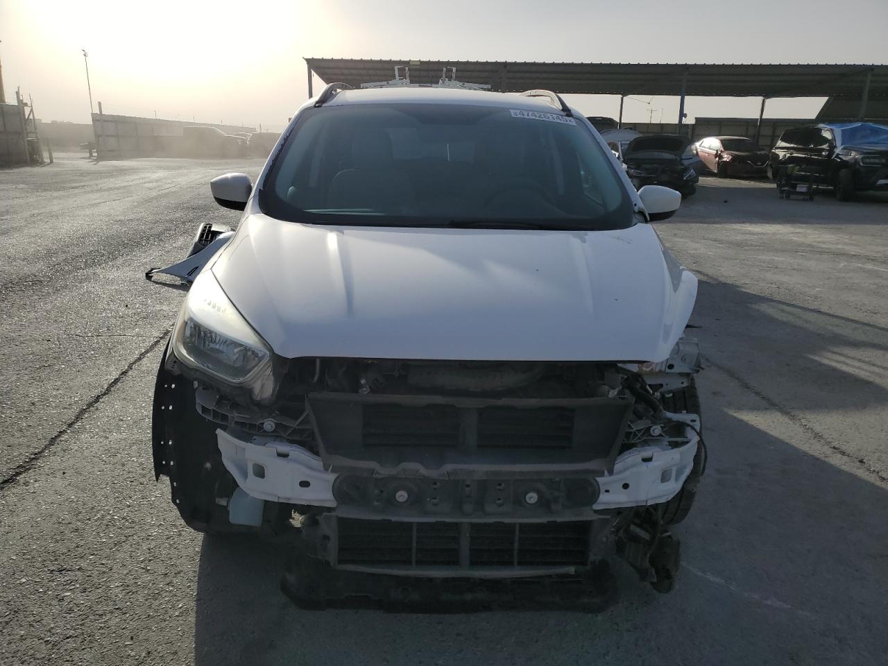 2018 Ford Escape VIN 1FMCU9GDXJUA42163 Copart auction photo, front end / side damage thumbnail 5