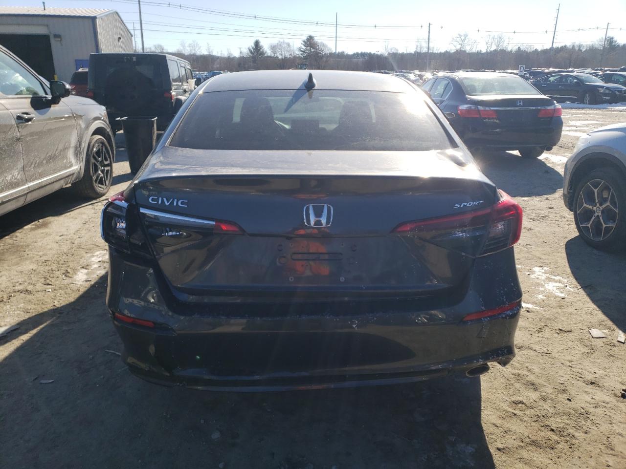 2022 Honda Civic VIN 2HGFE2F57NH538659 Copart auction photo, all over damage thumbnail 6