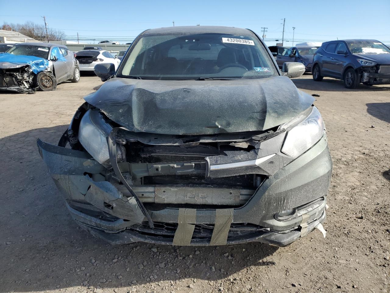 2016 Honda HR-V VIN 3CZRU5G58GM701915 Copart auction photo, front end / side damage thumbnail 5