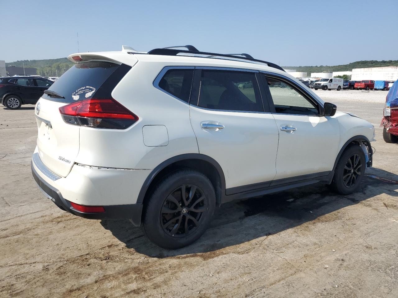 2017 Nissan Rogue VIN 5N1AT2MV7HC891133 Copart auction photo, front end / rear end damage thumbnail 3