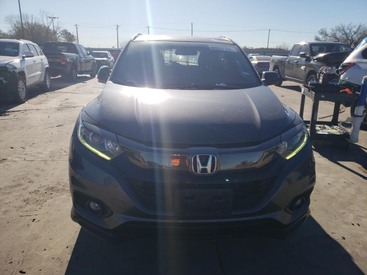 2019 Honda HR-V VIN 3CZRU5H12KG705980 Copart auction photo, top/roof / rear end damage thumbnail 5