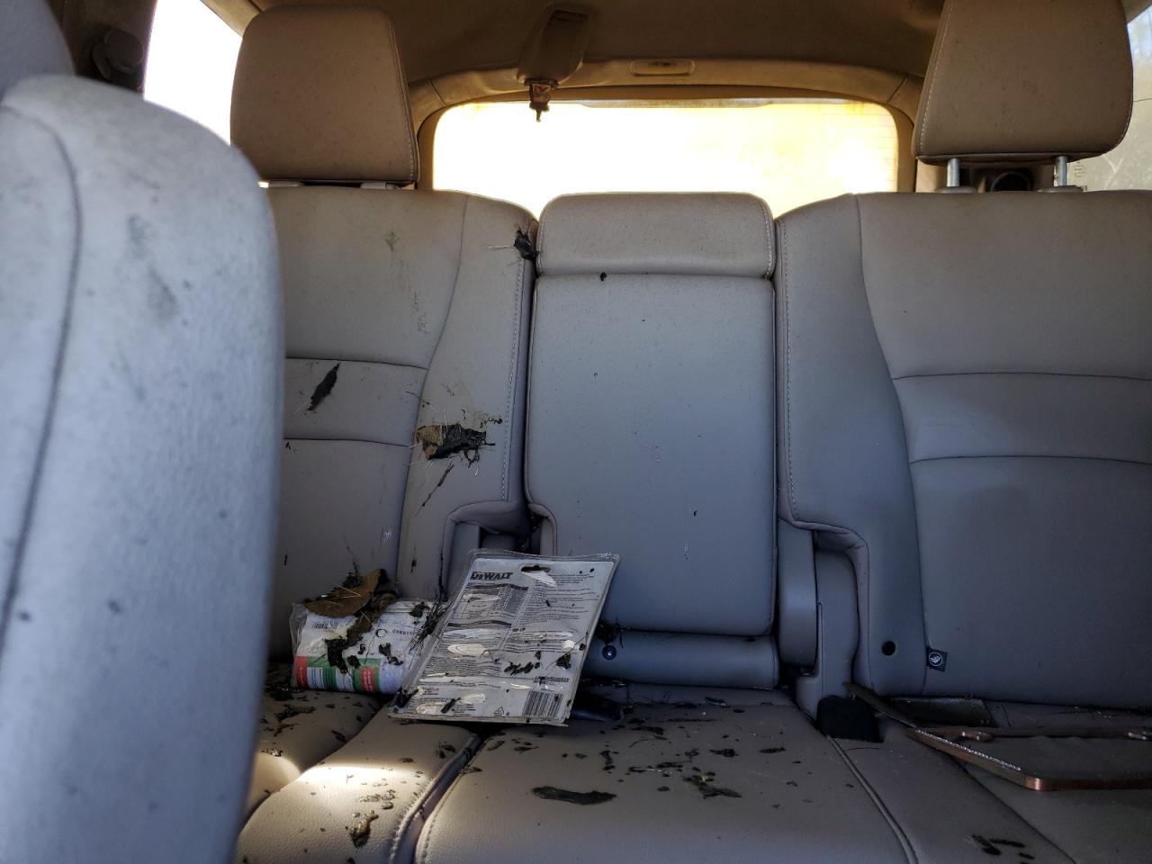 2017 Honda Pilot VIN 5FNYF5H91HB032647 Copart auction photo, burn - engine / burn damage thumbnail 10