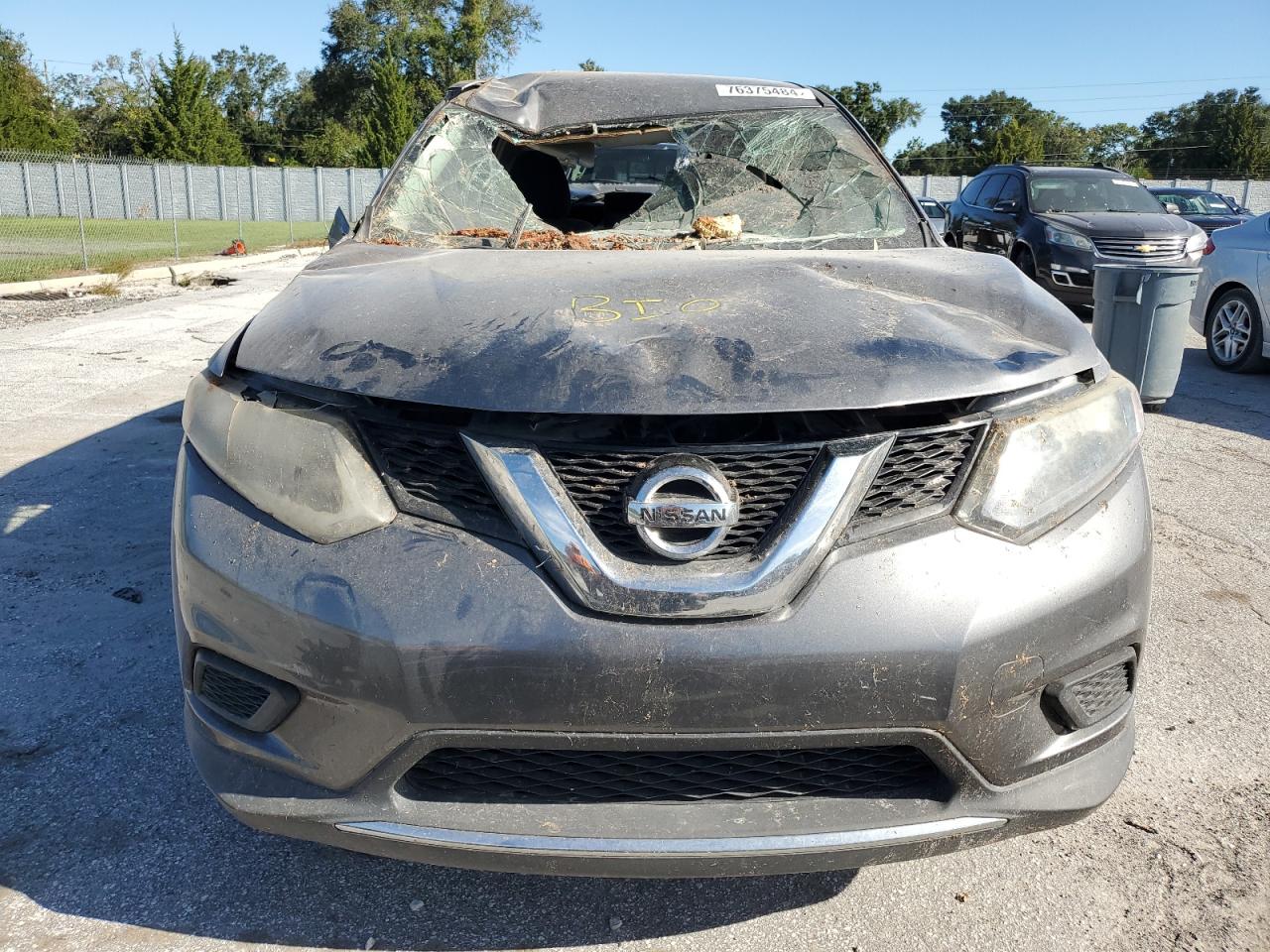 2015 Nissan Rogue VIN KNMAT2MT3FP563085 Copart auction photo, water/flood damage thumbnail 5