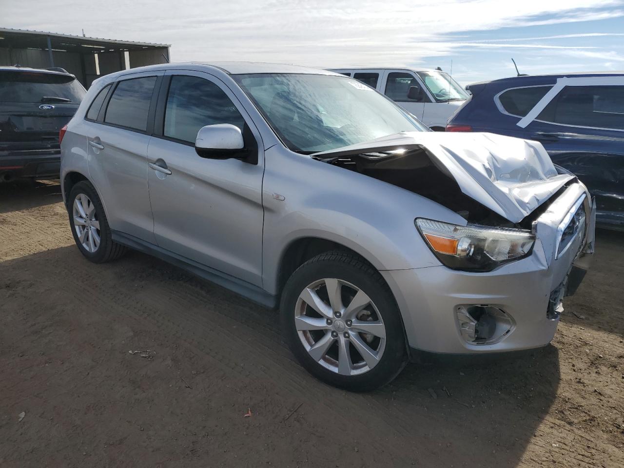 2013 Mitsubishi Outlander VIN 4A4AP3AU6DE022654 Copart auction photo, front end damage thumbnail 4