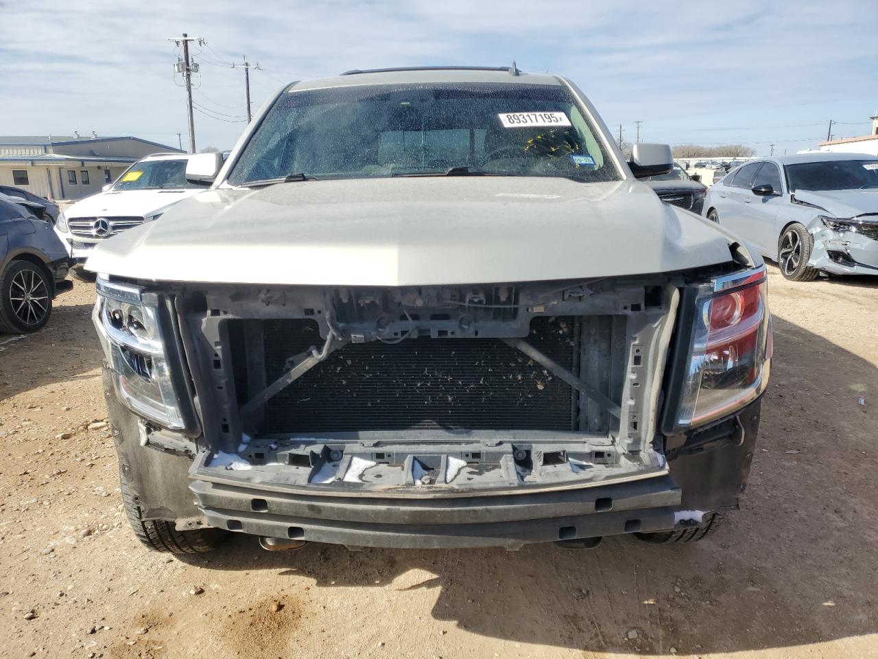 2015 Chevrolet Tahoe VIN 1GNSCBKC0FR295597 Copart auction photo, front end / undercarriage damage thumbnail 5
