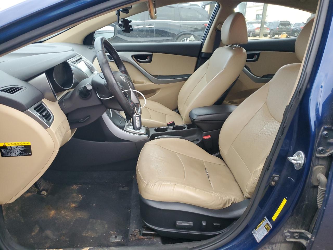 2013 Hyundai Elantra VIN KMHDH4AE4DU678546 Copart auction photo, rear end damage thumbnail 7