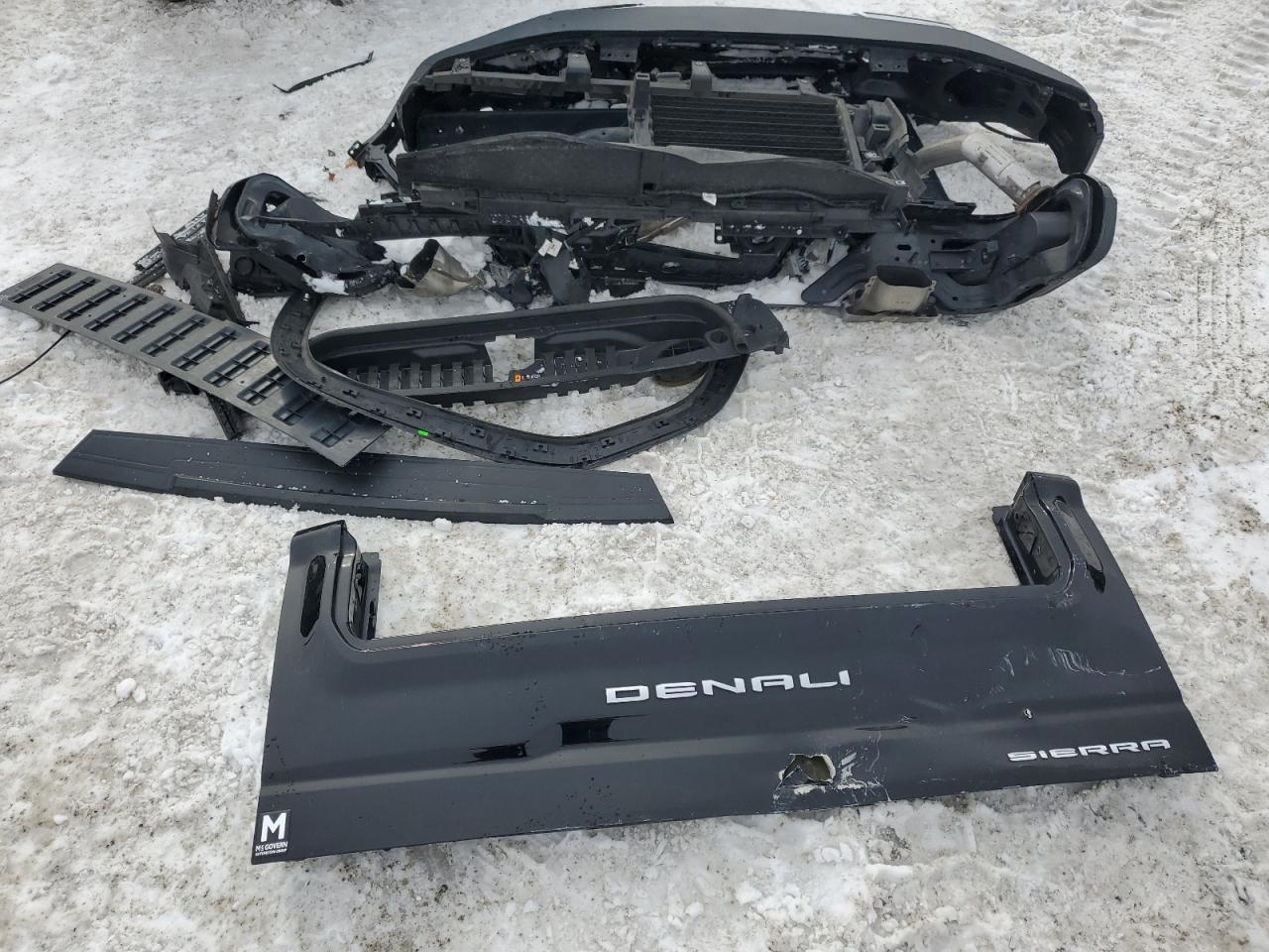 2021 GMC Sierra VIN 3GTU9FED9MG296546 Copart auction photo, rear end / front end damage thumbnail 12