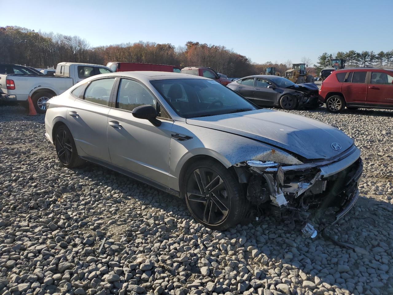 2024 Hyundai Sonata VIN KMHL54JC8RA354026 Copart auction photo, front end / minor dent/scratches damage thumbnail 4