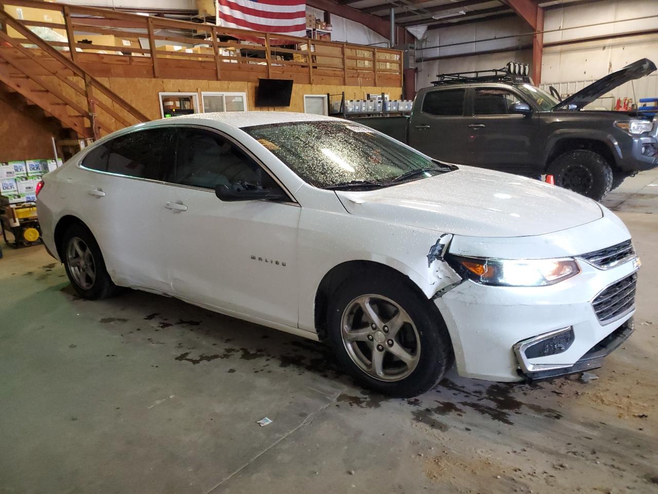 2017 Chevrolet Malibu VIN 1G1ZB5ST3HF145167 Copart auction photo, undercarriage / side damage thumbnail 4