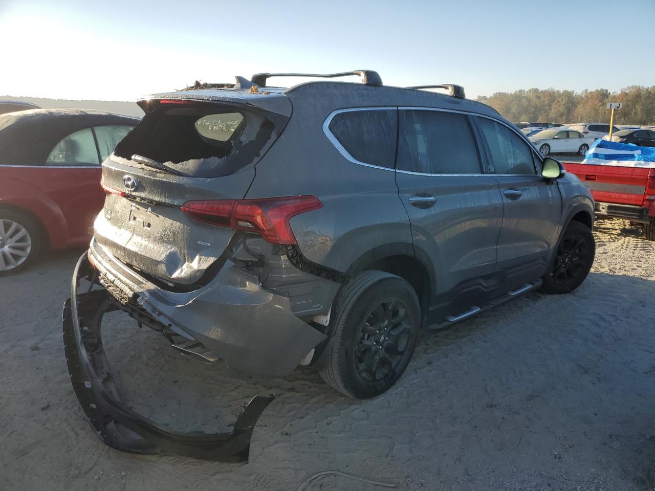 2023 Hyundai Santa Fe VIN 5NMS6DAJ5PH552299 Copart auction photo, top/roof / rear end damage thumbnail 3