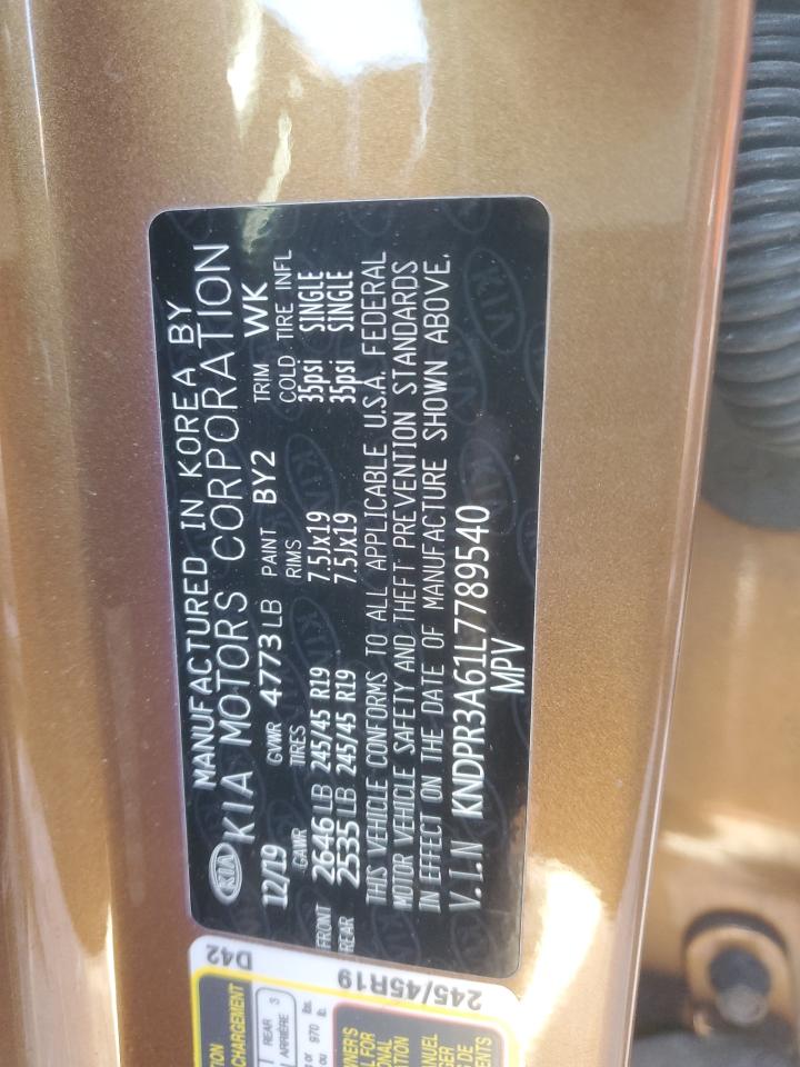 2020 KIA Sportage VIN KNDPR3A61L7789540 Copart auction photo, front end damage thumbnail 16