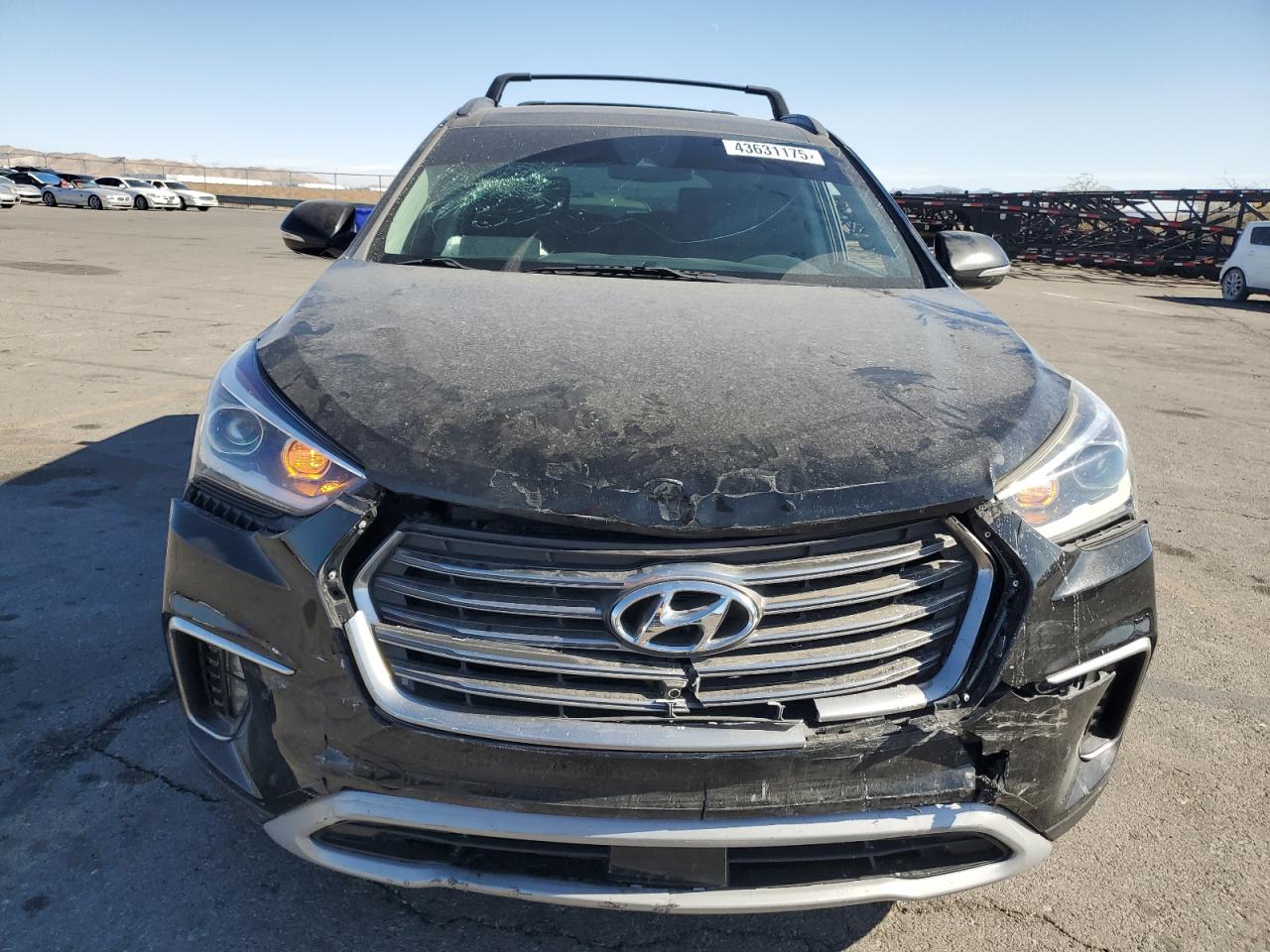 2018 Hyundai Santa Fe VIN KM8SR4HF1JU276322 Copart auction photo, front end damage thumbnail 5