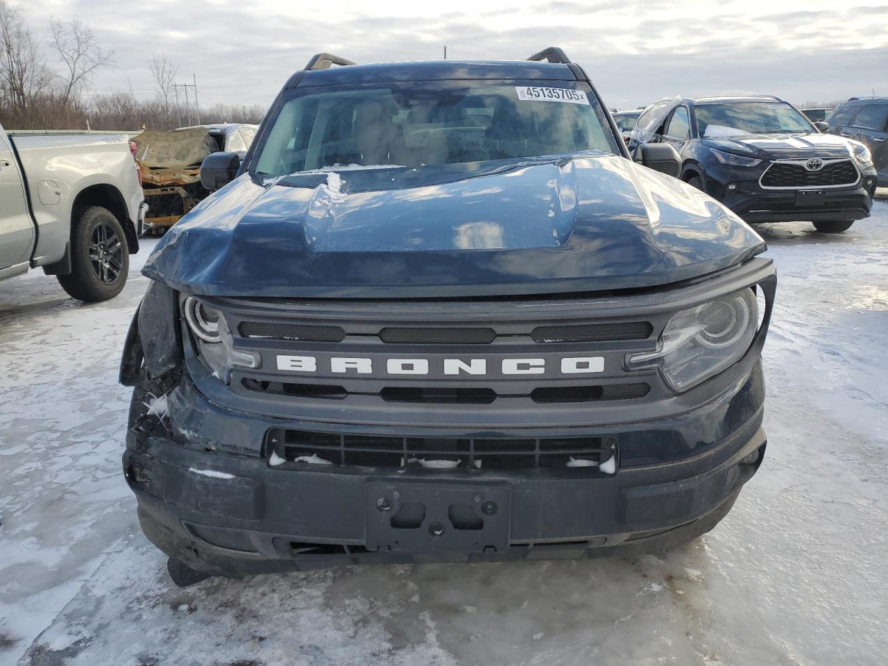 2021 Ford Bronco VIN 3FMCR9B68MRA59663 Copart auction photo, front end damage thumbnail 5