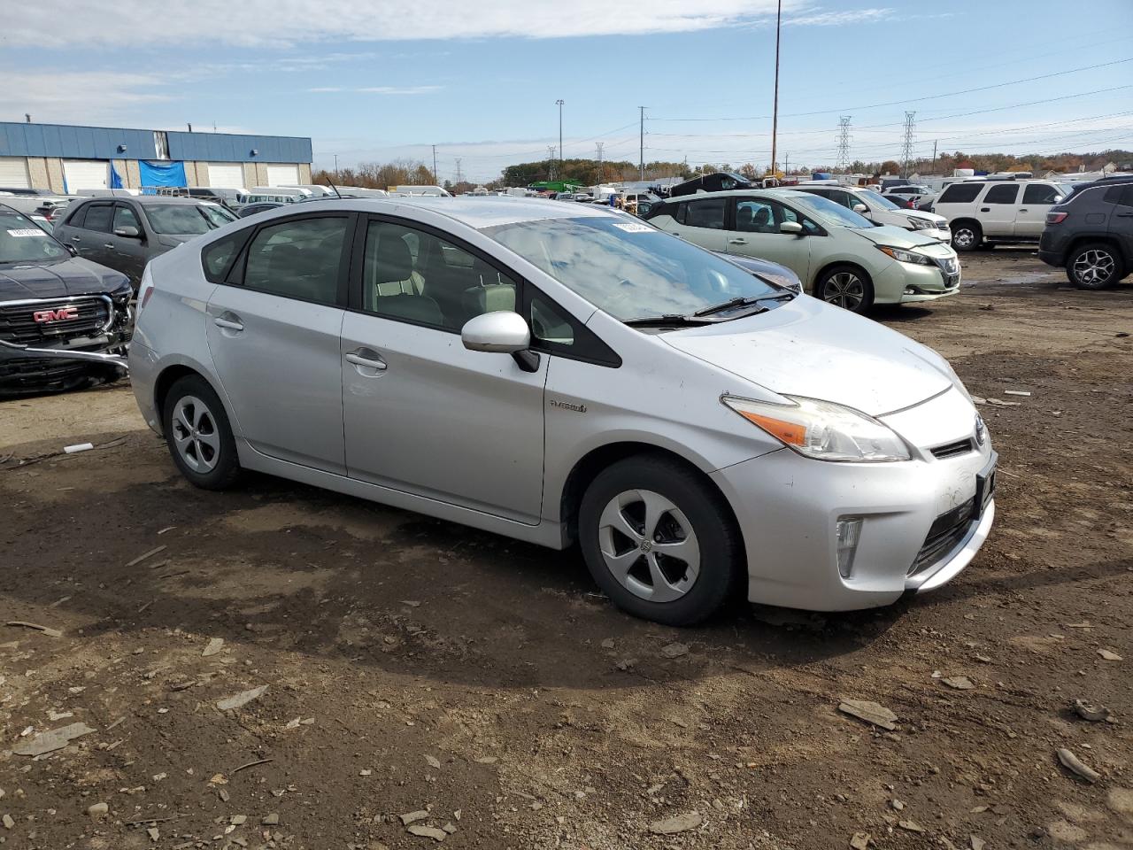 2013 Toyota Prius VIN JTDKN3DU8D0345498 Copart auction photo, front end damage thumbnail 4