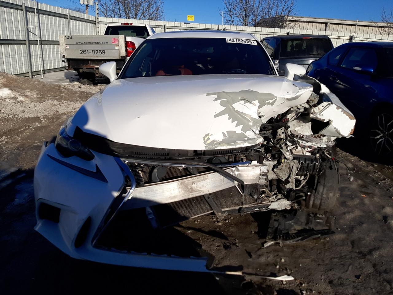 2015 Lexus IS VIN JTHCE1D2XF5007709 Copart auction photo, front end damage thumbnail 5