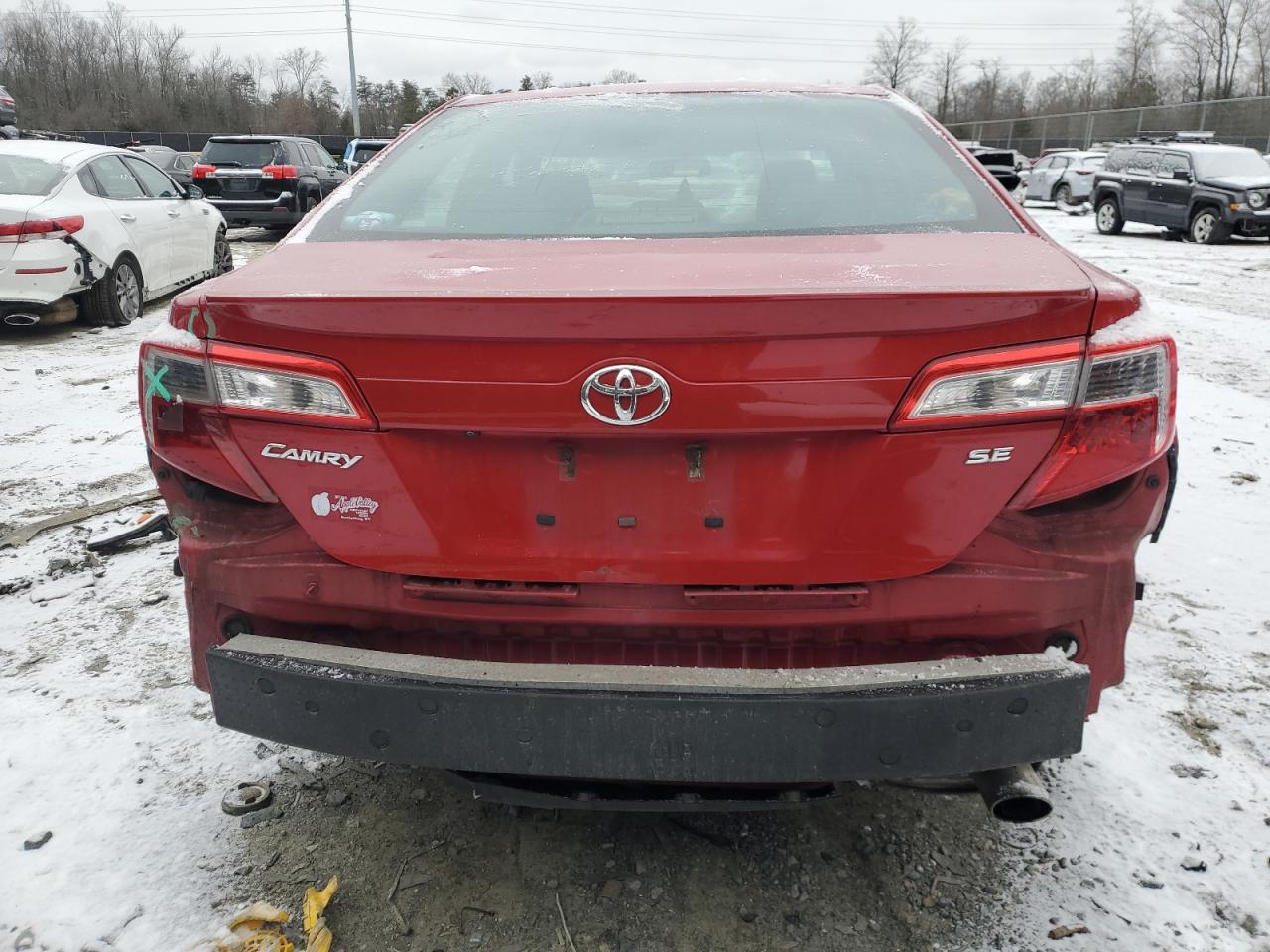 2014 Toyota Camry VIN 4T1BF1FK8EU869558 Copart auction photo, rear end / side damage thumbnail 6