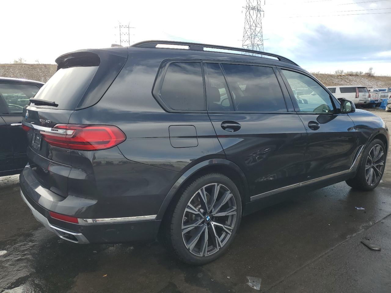 2022 BMW X7 VIN 5UXCW2C00N9M59355 Copart auction photo, burn / rear end damage thumbnail 3