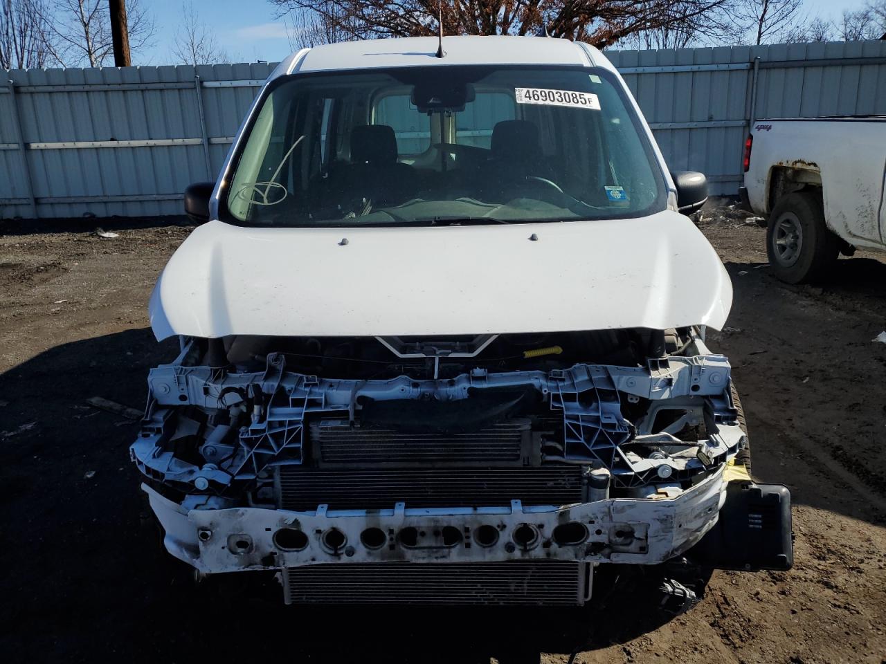 2021 Ford Transit VIN NM0LS7E24M1483824 Copart auction photo, front end / side damage thumbnail 5